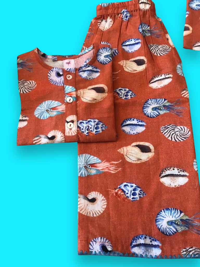 Seashell Kid Kaftan