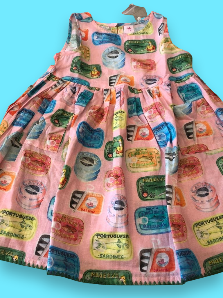 Tin Print Girl Summer Dress