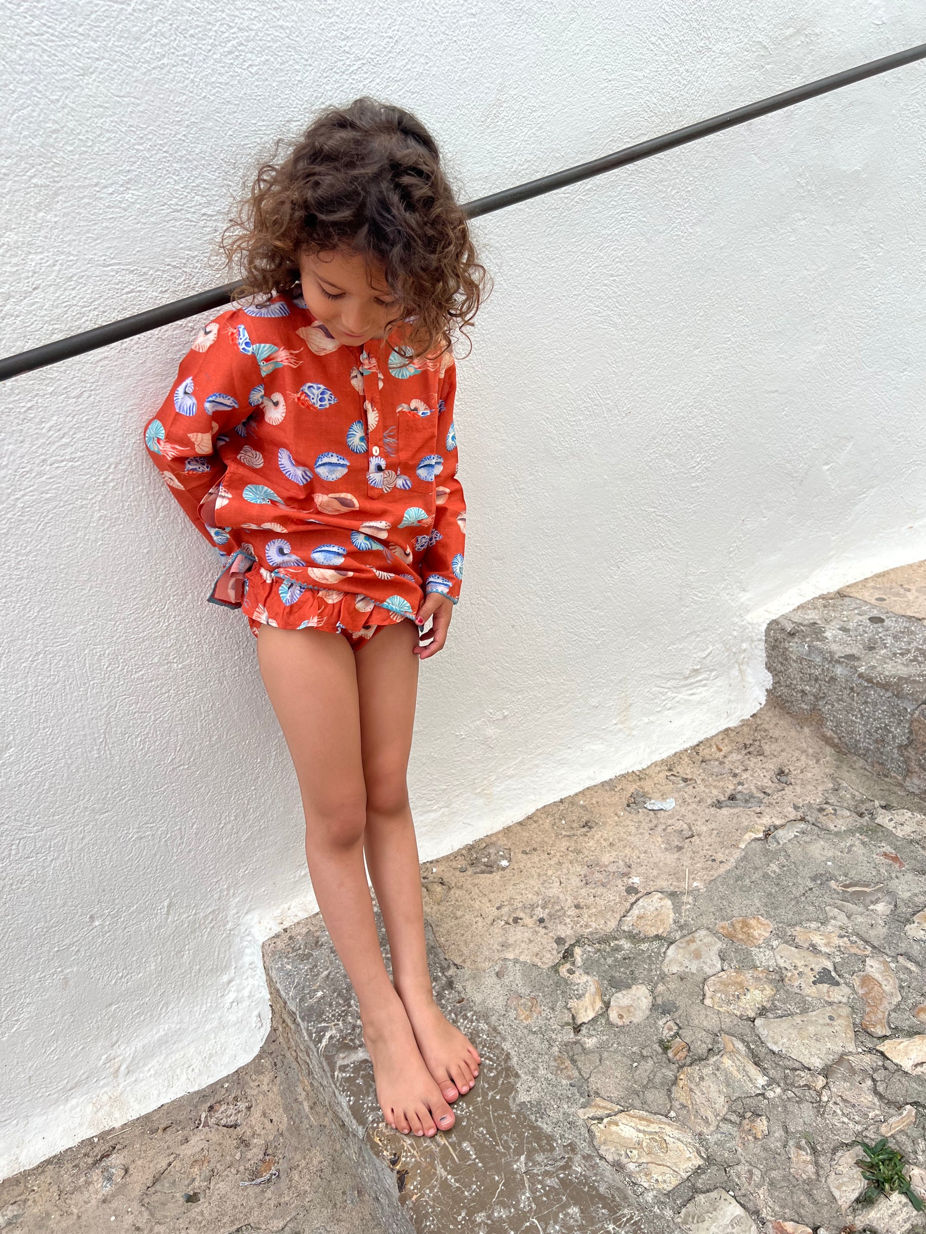 Seashell Kid Kaftan