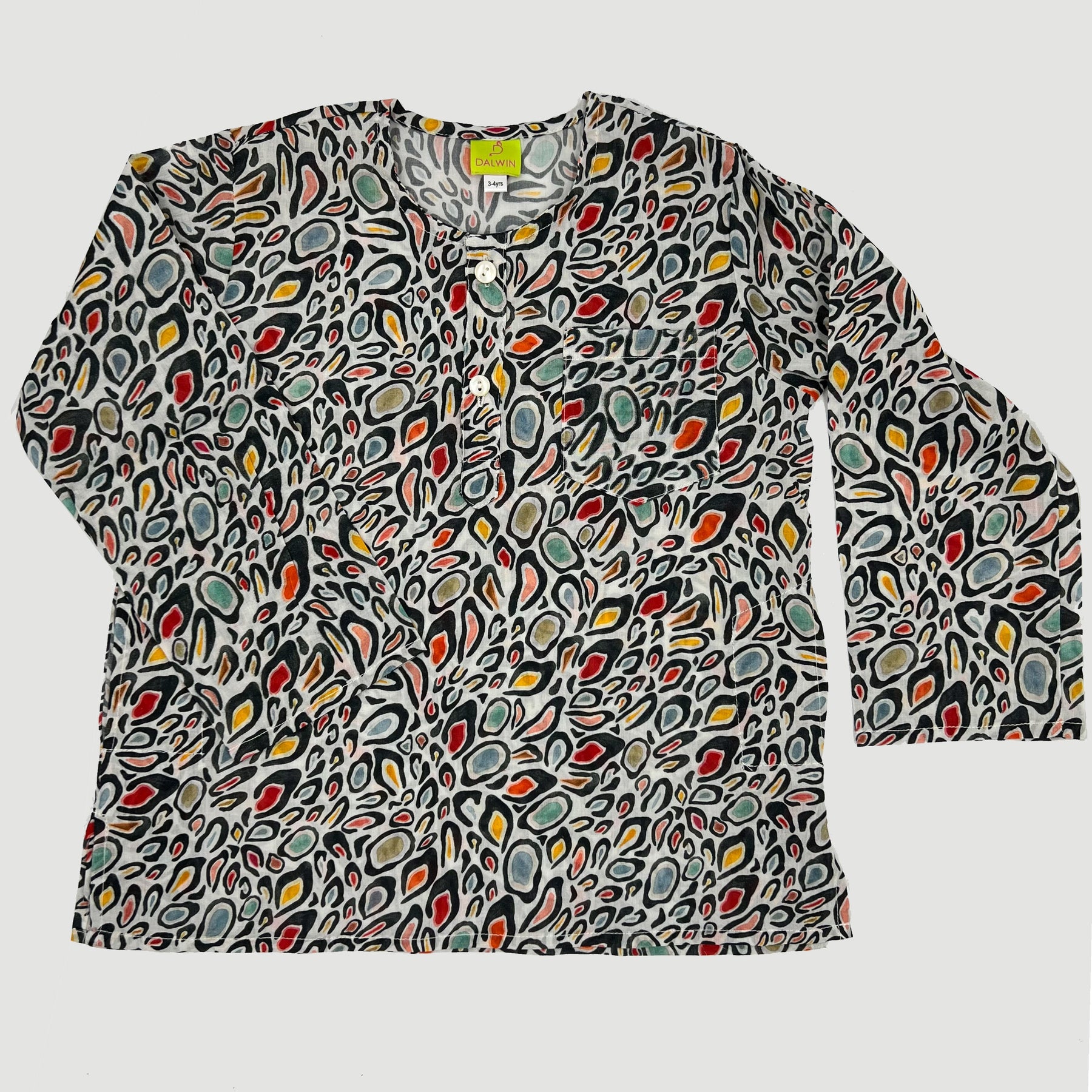 Kids Leopard-Print Kaftan