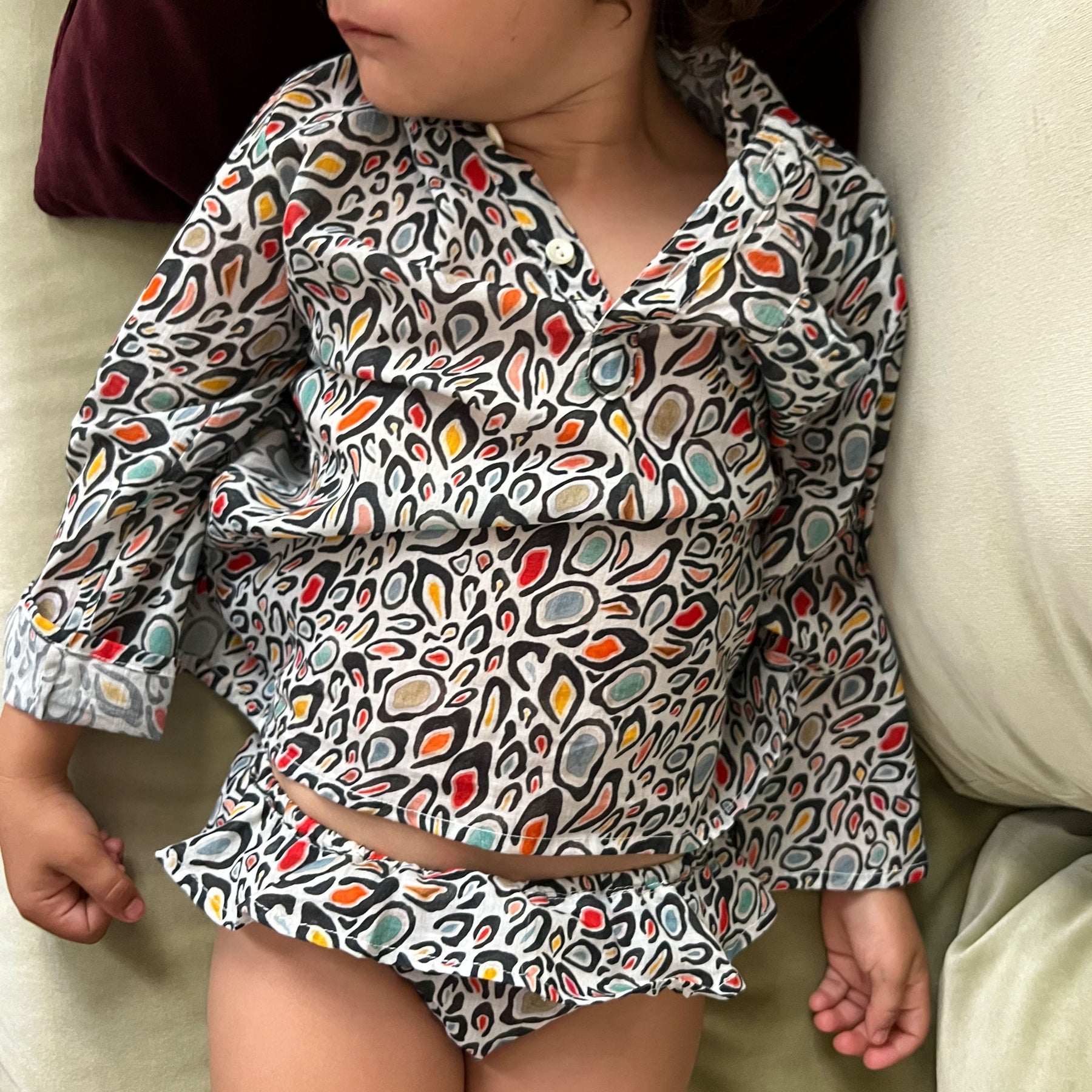 Kids Leopard-Print Kaftan