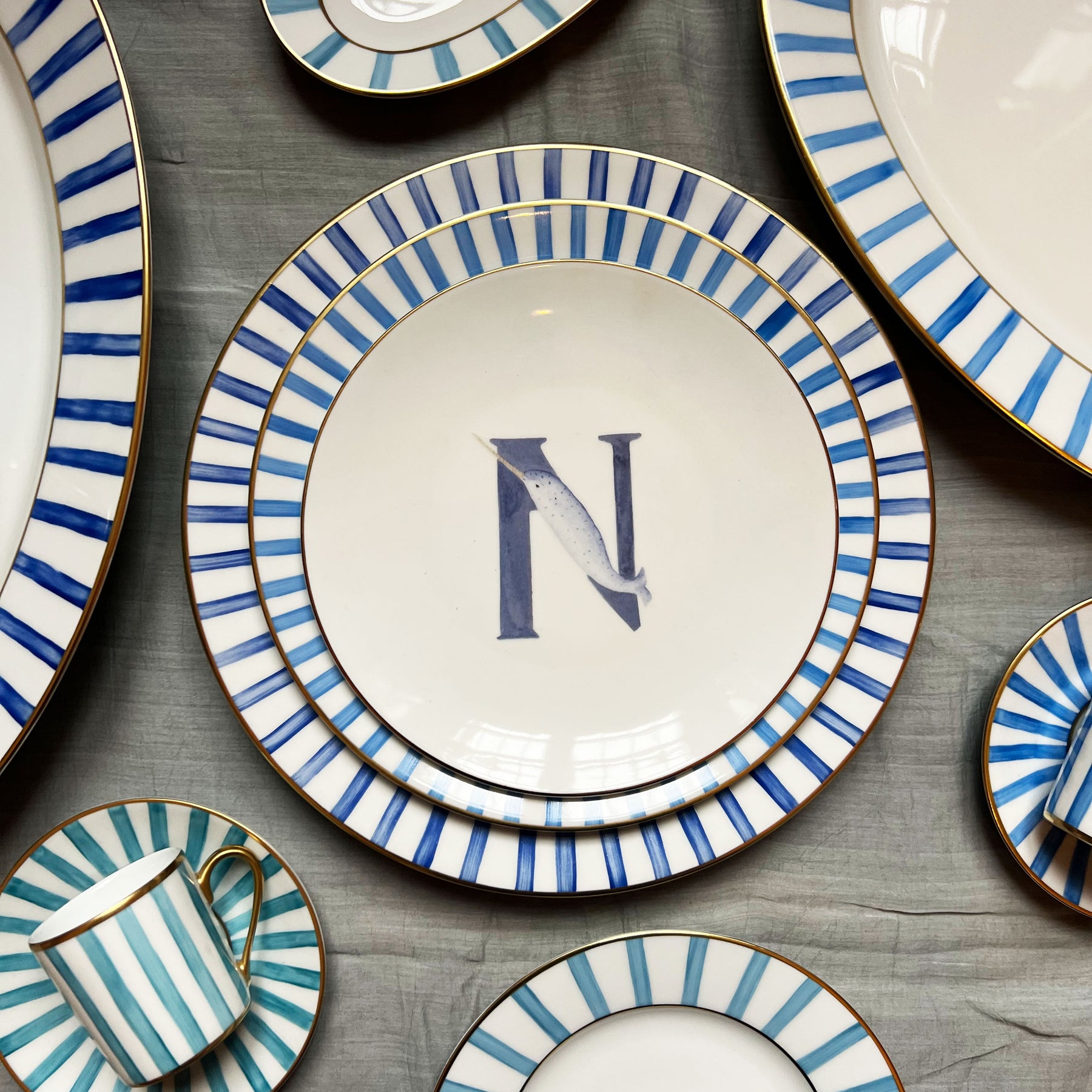 Bea Striped Plates