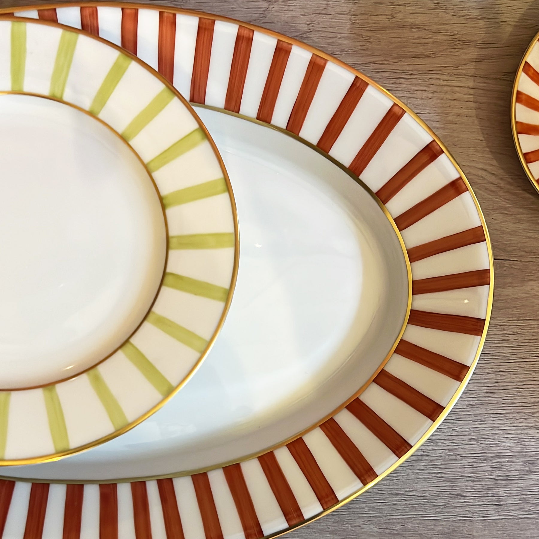 Bea Striped Plates