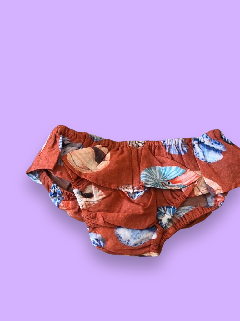 Shell Print Girl Swimwear