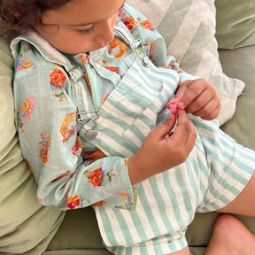 Kids Rooster-Print Kaftan