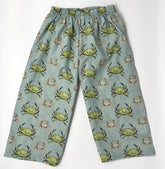 Kids Crab-Print Cotton Trousers