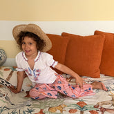 Kids Monkey-Print Cotton Trousers