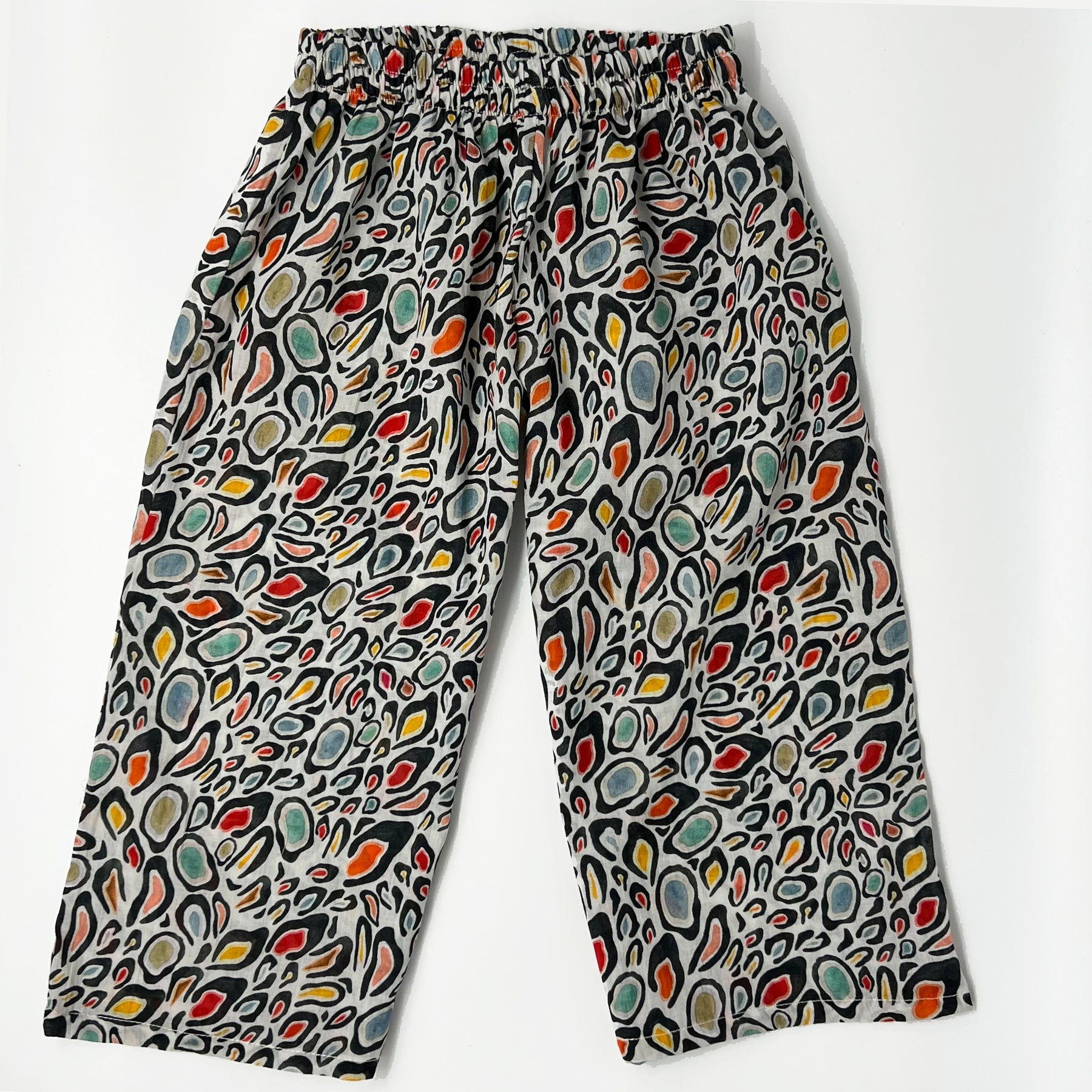 Kids Leopard-Print Cotton Trousers